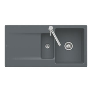 V&B Évier Siluet 60 R, blanc pierre CeramicPlus