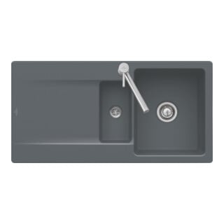 V&B Évier Siluet 60 R, noir pur