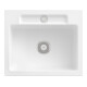 V&B Évier Siluet 60 S avec garniture vidage, robinet rond, blanc alp C-plus-1