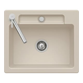 V&B Évier Siluet 60 S, crema CeramicPlus