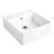 V&B Évier simple avec garniture vidage, excentrique, blanc alpin C-plus-1