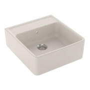 V&B Évier simple avec garniture vidage, manuel, crema CeramicPlus