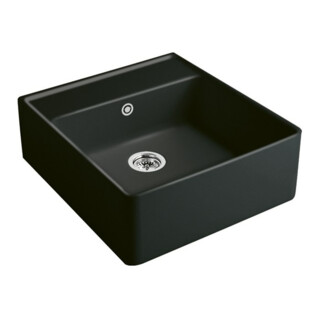 V&B Évier simple encastrable, graphite CeramicPlus