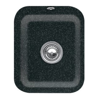 V&B Évier sous-plan Cisterna 45 cm set vidage, manuel, chromite CeramicPlus