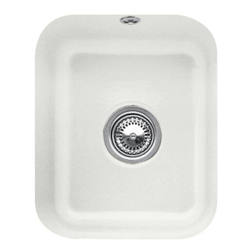 V&B Évier sous-plan Cisterna 45 m avec garniture de vidage, excentrique, steam CeramicPlus