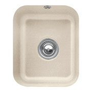 V&B Évier sous-plan Cisterna 45 m avec garniture vidage, excentrique, almond CeramicPlus