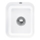 V&B Évier sous-plan Cisterna 45 m avec garniture vidage, mitigeur, blanc CeramicPlus-1