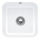 V&B Évier sous-plan Cisterna 50, garniture vidage, avec excentrique, blanc alp CeramicPlus-1