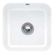 V&B Évier sous-plan Cisterna 50, garniture vidage, avec excentrique, blanc alp CeramicPlus