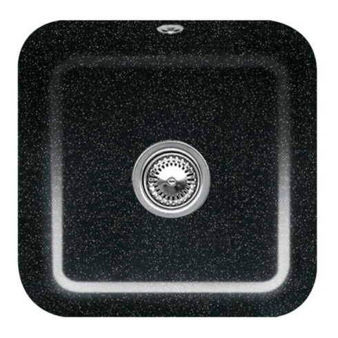 V&B Évier sous-plan Cisterna 50, garniture vidage, avec excentrique, Chrome CeramicPlus
