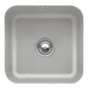 V&B Évier sous-plan Cisterna 50, garniture vidage, avec excentrique, fossil CeramicPlus