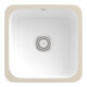 V&B Évier sous-plan Cisterna 50 Garniture vidage, avec poignée, blanc CeramicPlus-1