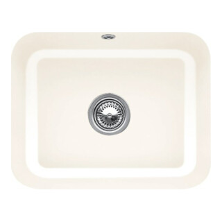 V&B Évier sous-plan Cisterna 60C avec garniture de vidage, mitigeur, crema CeramicPlus