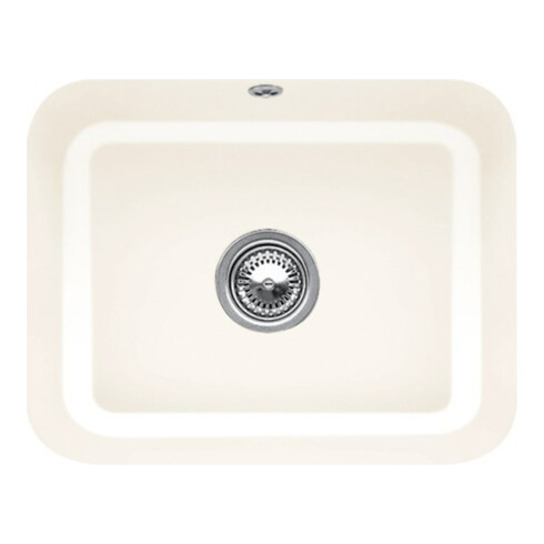 V&B Évier sous-plan Cisterna 60C avec garniture de vidage, mitigeur, crema CeramicPlus