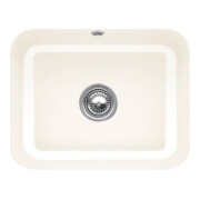 V&B Évier sous-plan Cisterna 60C avec garniture de vidage, mitigeur, crema CeramicPlus