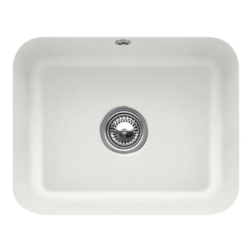 V&B Évier sous-plan Cisterna 60C avec garniture vidage, excentrique, steam CeramicPlus