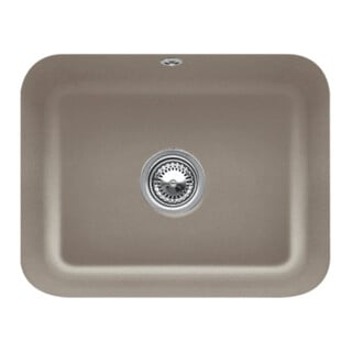 V&B Évier sous-plan Cisterna 60C avec garniture vidage, excentrique, timber CeramicPlus