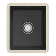 V&B Évier sous-plan Subway 45 SU avec garniture, mitigeur, graphit CeramicPlus