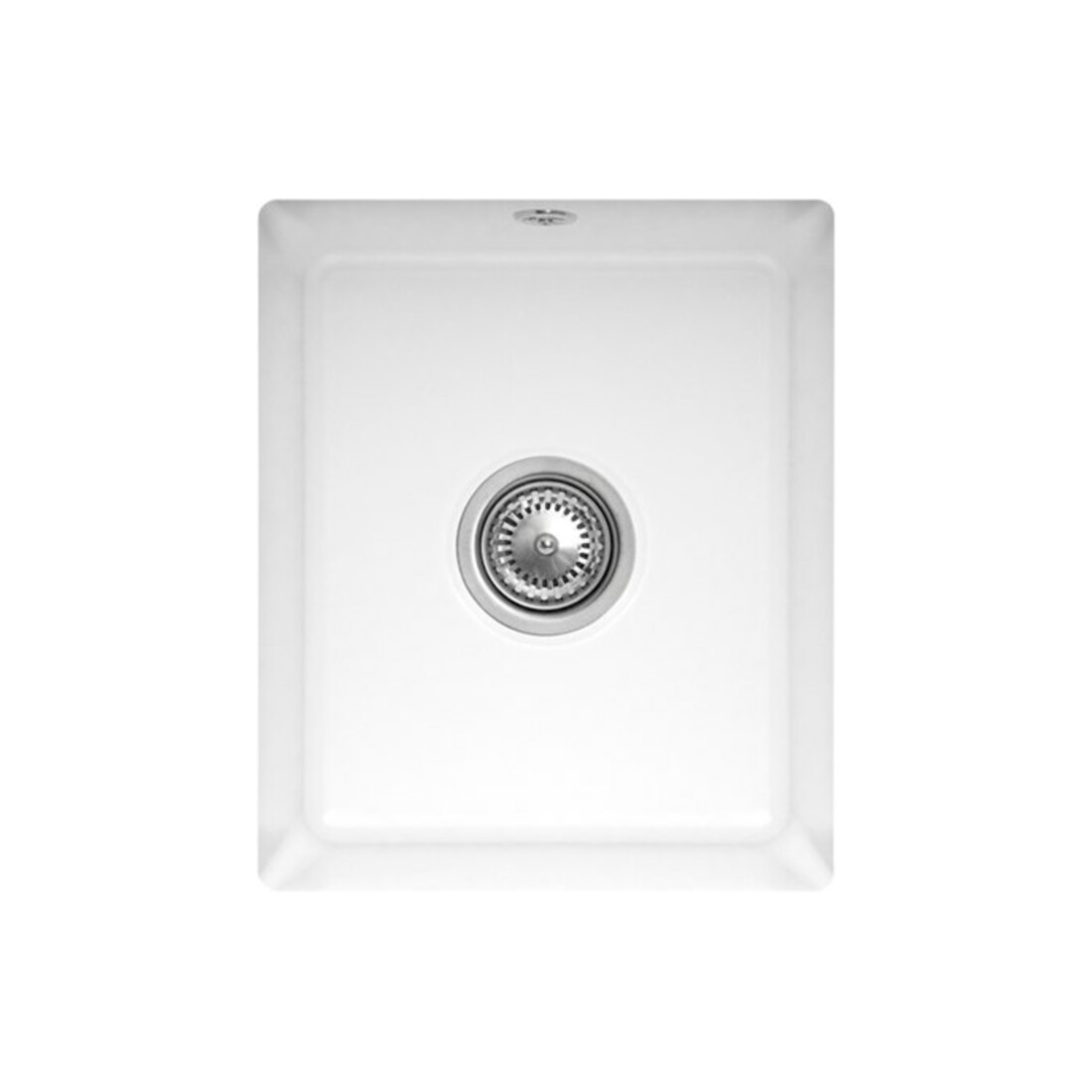 V&B Évier sous-plan Subway 45 SU avec garniture vidage, excentrique, sn wh. CeramicPlus