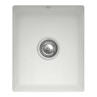 V&B Évier sous-plan Subway 45 SU avec garniture vidage, excentrique, steam CeramicPlus