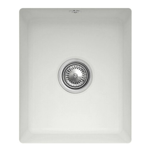 V&B Évier sous-plan Subway 45 SU avec garniture vidage, excentrique, steam CeramicPlus