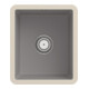 V&B Évier sous-plan Subway 45 SU avec garniture vidage, robinetterie, fossil CeramicPlus-1