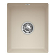 V&B Évier sous-plan Subway 45 SU c/ garniture vidage, excentrique, almond CeramicPlus