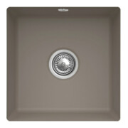 V&B Évier sous-plan Subway 50 SU avec garniture, excentrique, timber CeramicPlus