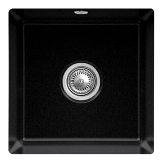 V&B Évier sous-plan Subway 50 SU avec garniture vidage, excentrique, Chrome CeramicPlus