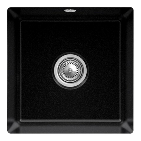 V&B Évier sous-plan Subway 50 SU avec garniture vidage, excentrique, Chrome CeramicPlus