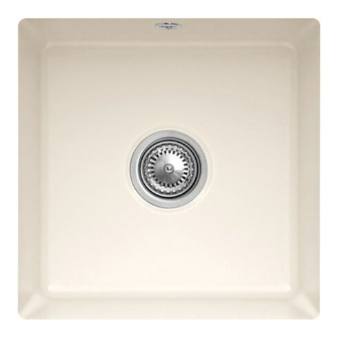 V&B Évier sous-plan Subway 50 SU avec garniture vidage, excentrique, crema CeramicPlus