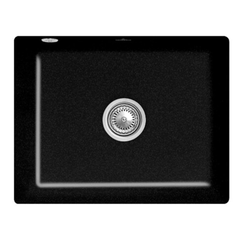 V&B Évier sous plan Subway 60 SU avec garniture vidage, excentrique, Chrome CeramicPlus