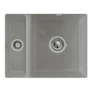 V&B Évier sous-plan Subway 60 XU avec garniture, excentrique, CeramicPlus fossil