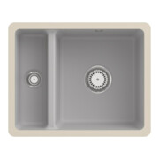 V&B Évier sous plan Subway 60 XU avec garniture, robinet, steam CeramicPlus