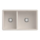 V&B Évier sous-plan Subway 80U avec garniture vidage, excentrique, crema CeramicPlus-1