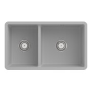 V&B Évier sous-plan Subway 80U avec garniture vidage, excentrique, steam CeramicPlus