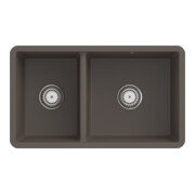 V&B Évier sous-plan Subway 80U avec garniture vidage, excentrique, timber CeramicPlus