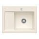 V&B Évier Subway 45 Compact D, avec garniture vidage, excentrique, crema C-plus-1