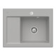 V&B Évier Subway 45 Compact droite, avec garniture vidage, excentrique, fossil C-plus-1