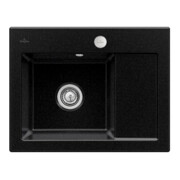 V&B Évier Subway 45 Compact gauche, avec garniture vidage, excentrique, chrome C-plus