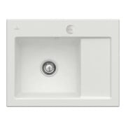 V&B Évier Subway 45 Compact gauche, avec garniture vidage, excentrique, steam C-plus