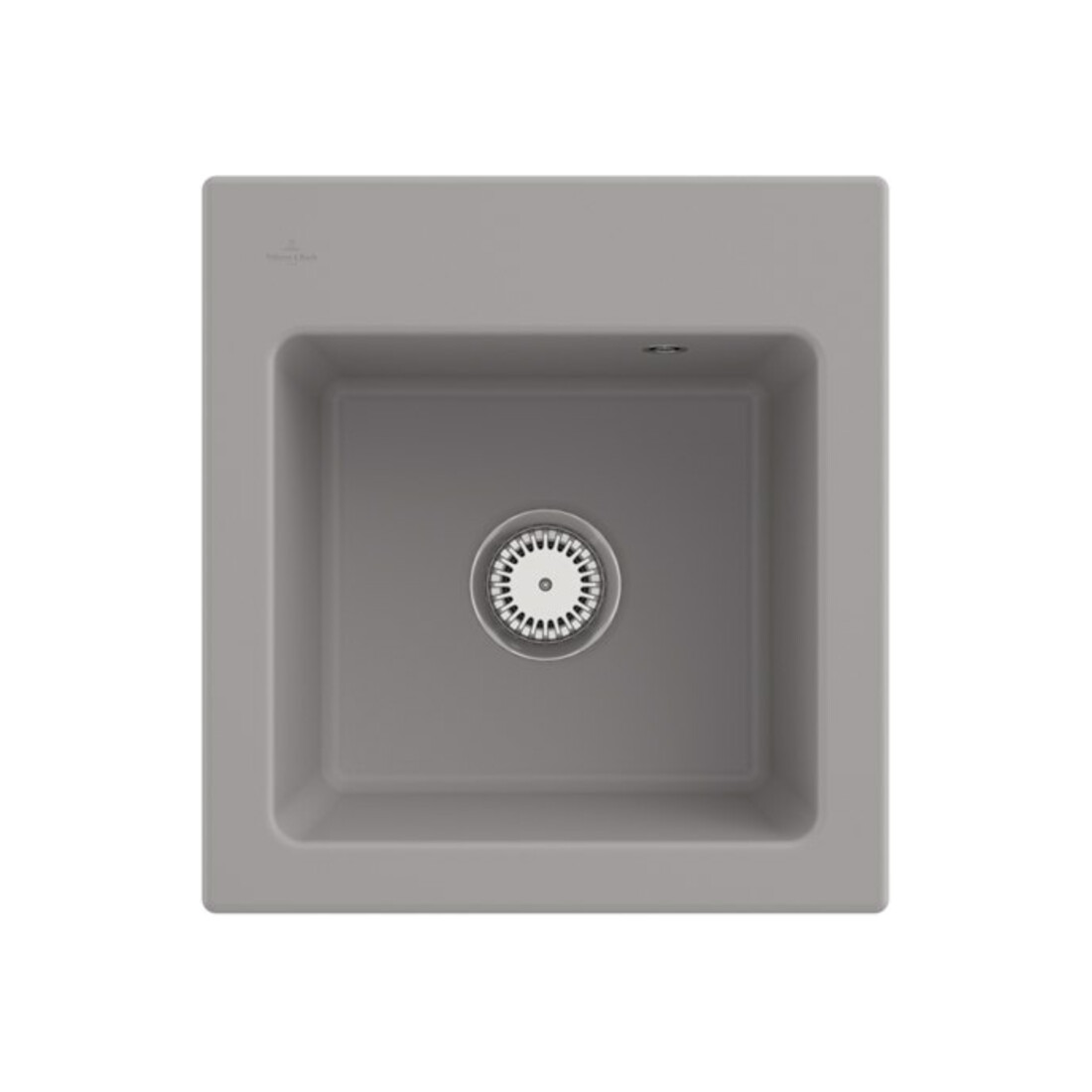 V&B Évier Subway 45 XS avec garniture de vidage, robinet, fossil CeramicPlus