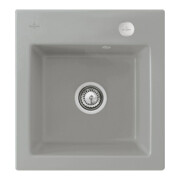 V&B Évier Subway 45 XS avec garniture vidage, excentrique, fossil CeramicPlus