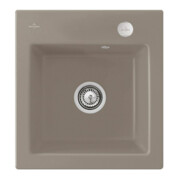 V&B Évier Subway 45 XS avec garniture vidage, excentrique, timber CeramicPlus
