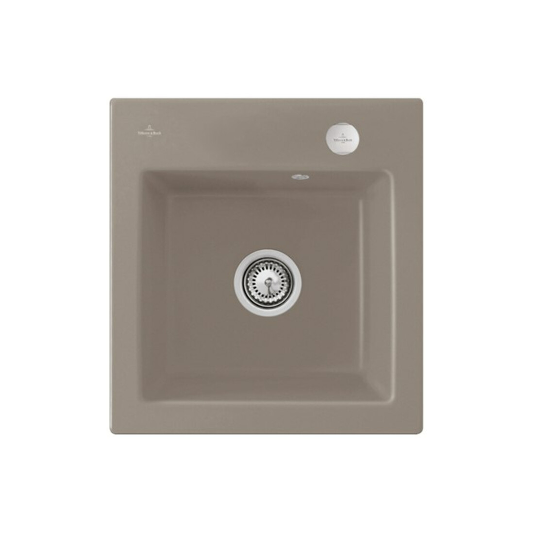 V&B Évier Subway 45 XS avec garniture vidage, excentrique, timber CeramicPlus