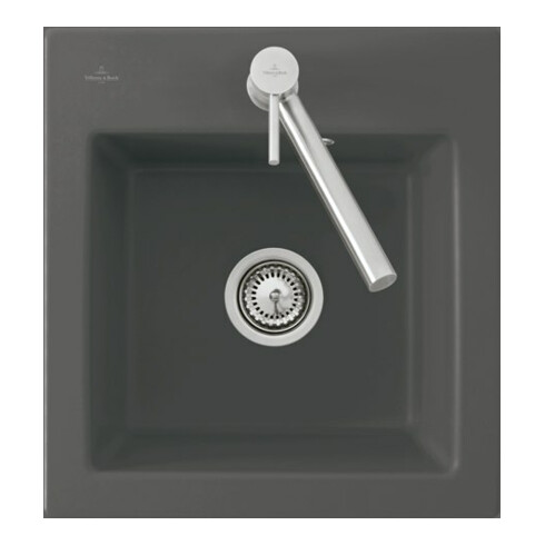 V&B Évier Subway 45 XS, céramique chromite CeramicPlus