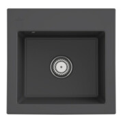 V&B Évier Subway 50 S avec garniture, manuel, graphite CeramicPlus