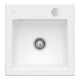 V&B Évier Subway 50 S avec garniture vidage, excentrique, acier blanc C-plus-1