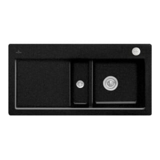V&B Évier Subway 60 droite, avec garniture vidage, excentrique, chrome C-plus
