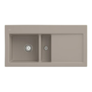 V&B Évier Subway 60 gauche, avec garniture vidage, manuel, céramique CeramicPlus